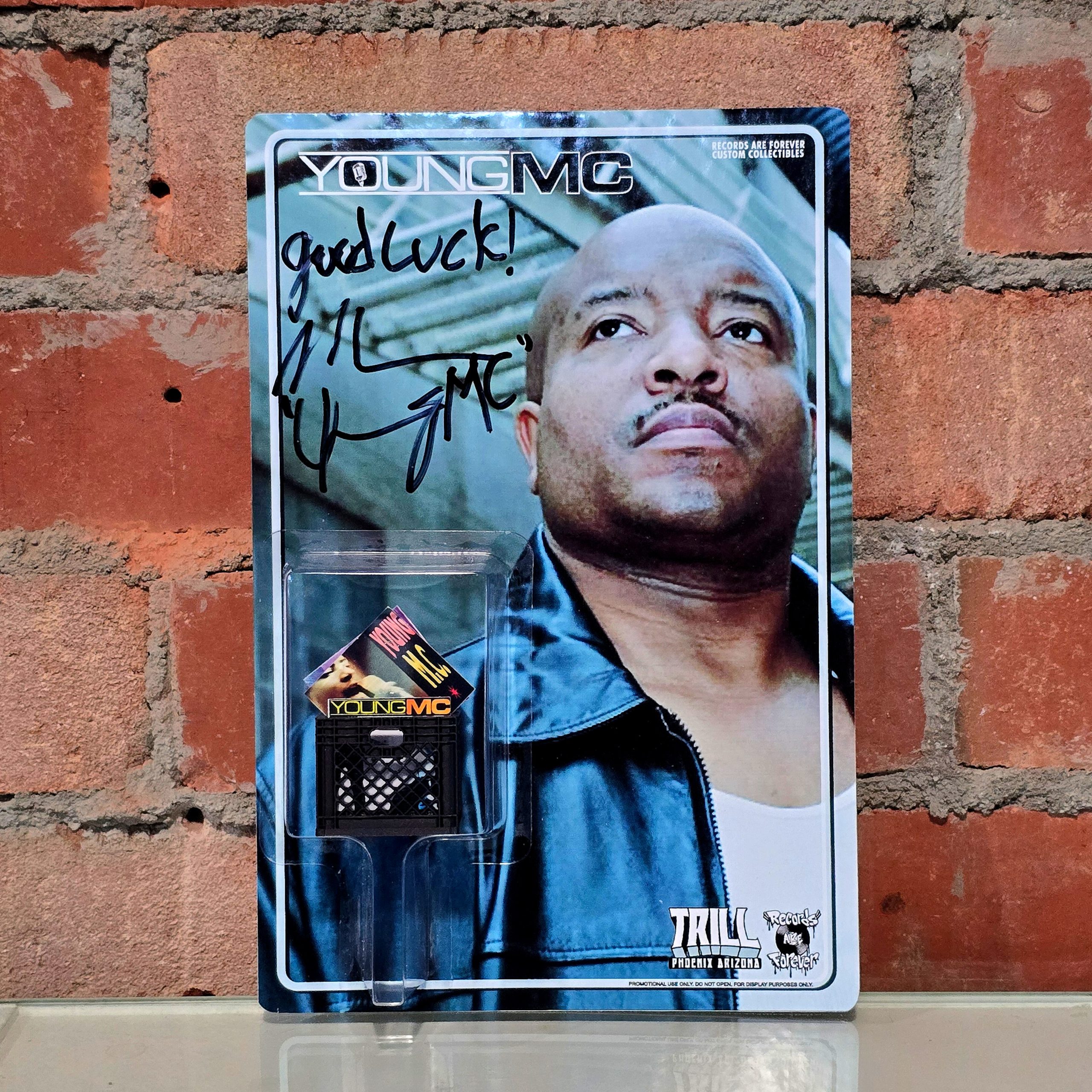 Young MC x Trill Collectors Record Crate Toy Signed