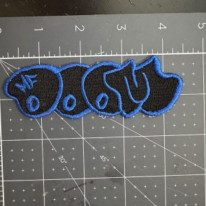 Doom Throwie Patch Black & Blue 4.5 Inch Patch