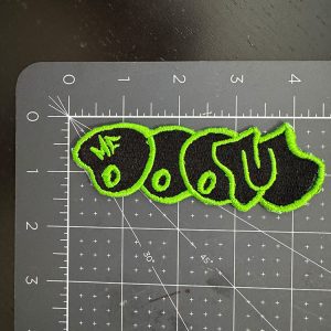 Doom Throwie Patch Black & Green 4.5 Inch Patch