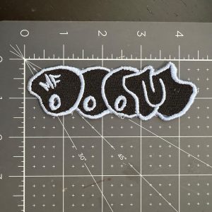 Doom Throwie Patch Black & White 4.5 Inch Patch