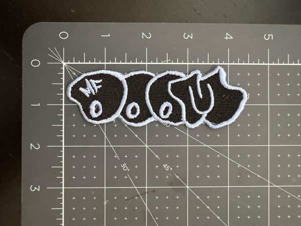 Doom Throwie Patch Black & White 4.5 Inch Patch