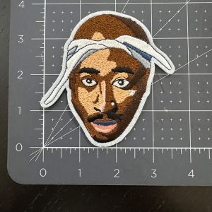 Tupac Head 3.5 Inch Patch