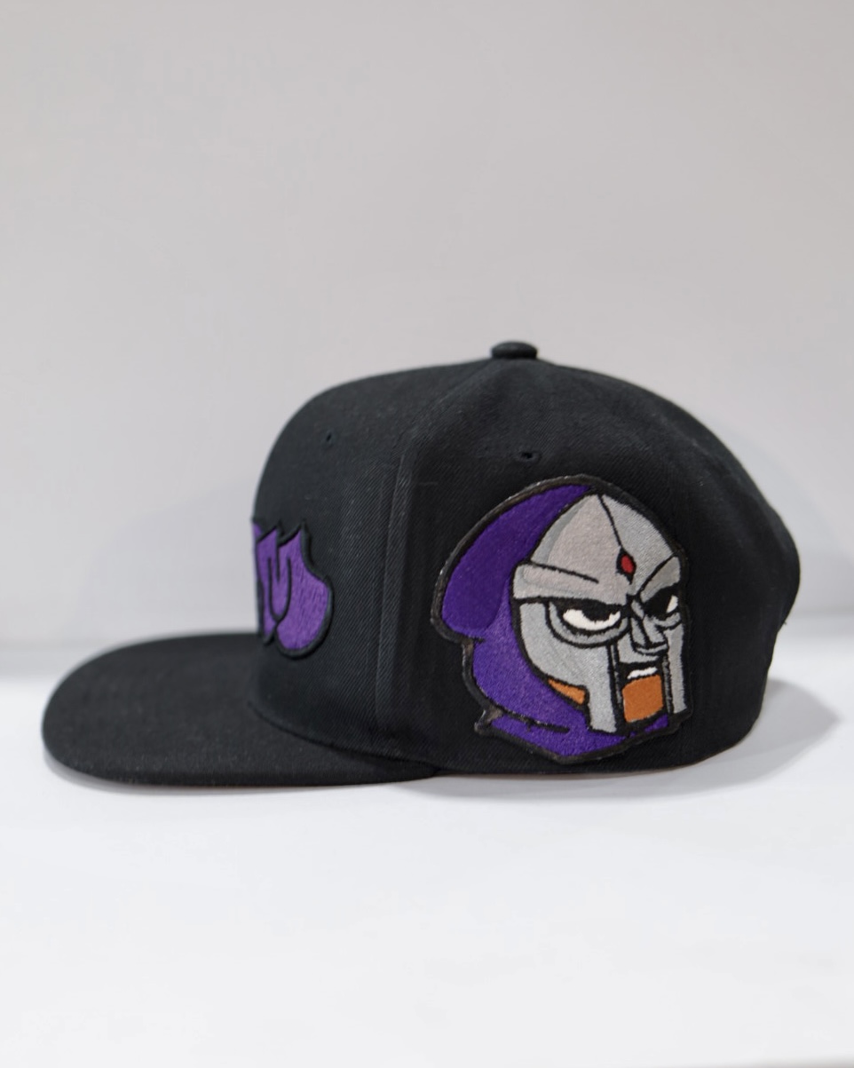 MFDOOM Black & Purple Snapback - Image 3