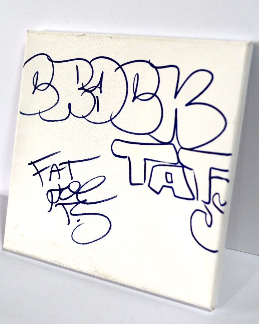 THE DON IN THE BUILDING! Fat Joe Signed Canvas