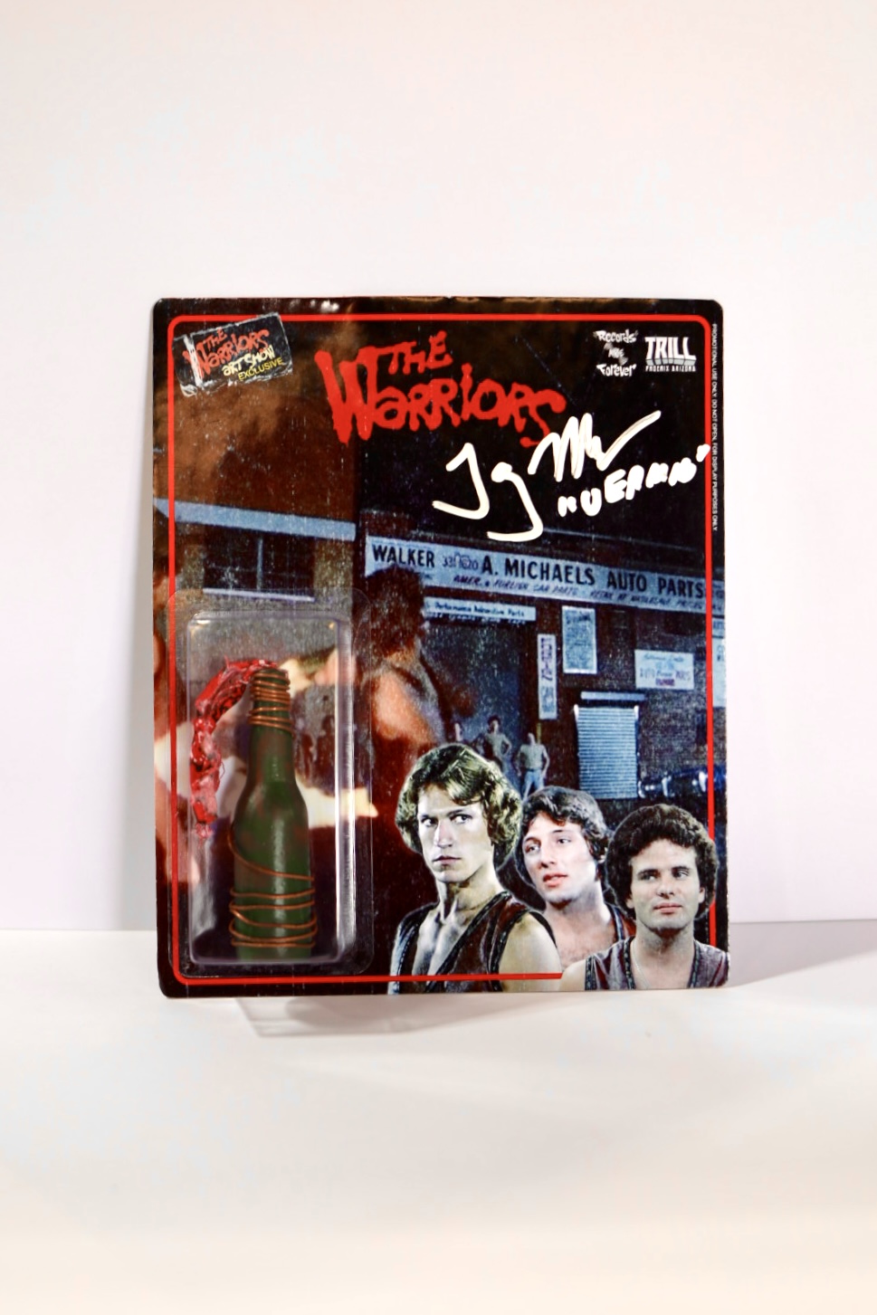 Warriors Molotov Cocktail Prop 1 of 15 signed by Fox and Vermin of the Warriors