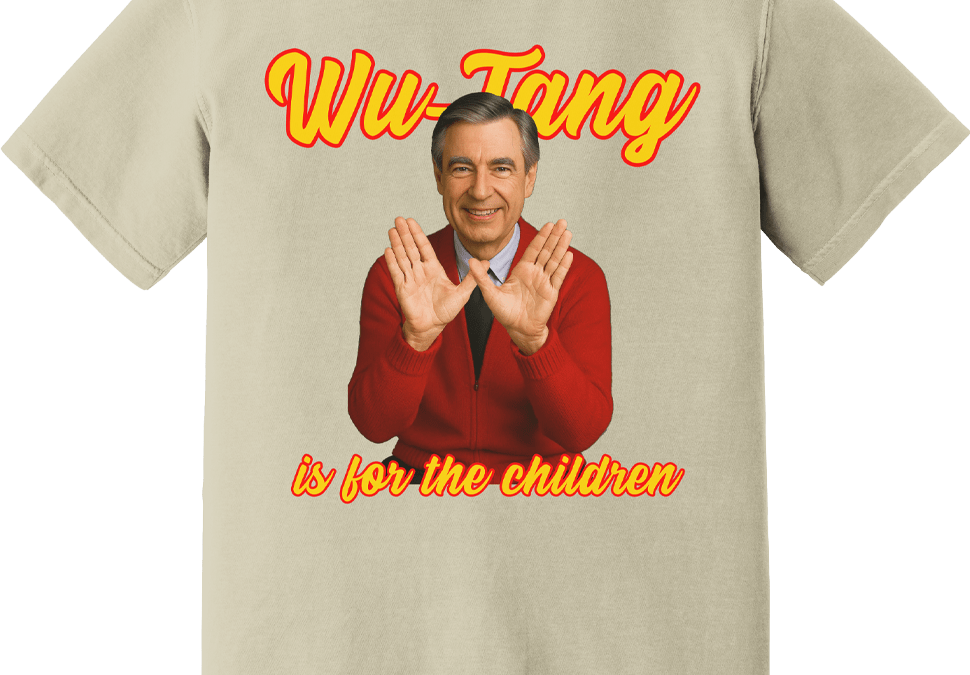 Mr. Rogers x Wu-Tang tees are in stock