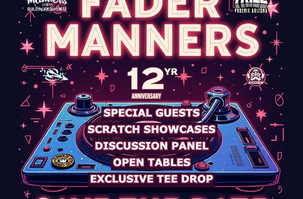 12 YEARS of Fader Manners on June 17th!