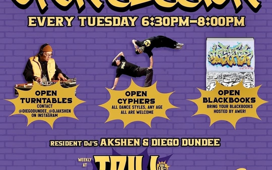 The culture is back in the building tonight as open sessions return to trill, hosted by the legendary furious styles crew