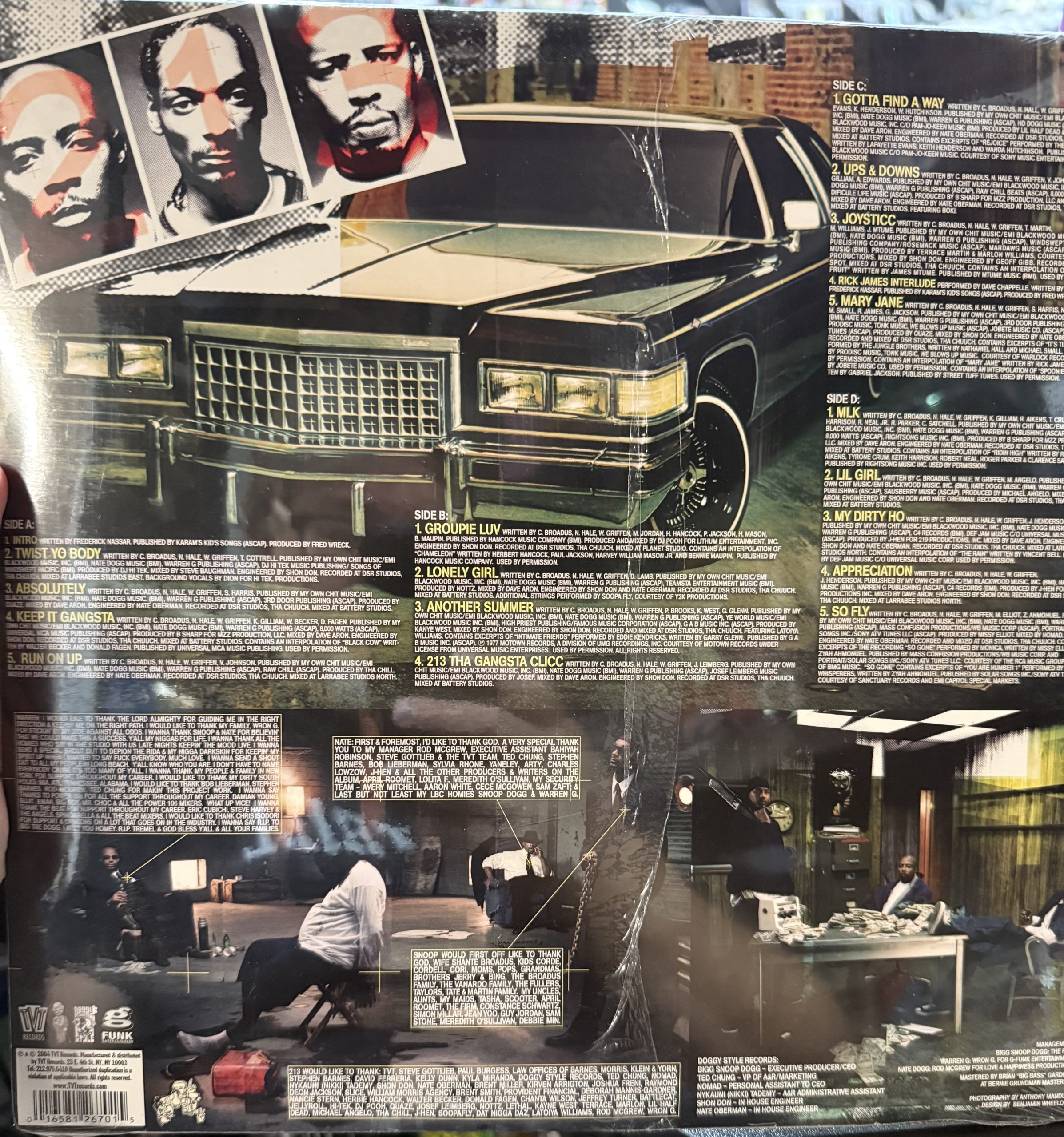 213 (Snoop Dogg, Nate Dogg, Warren G) – The Hard Way (2004) – Rare Sealed Vinyl LP - Image 2