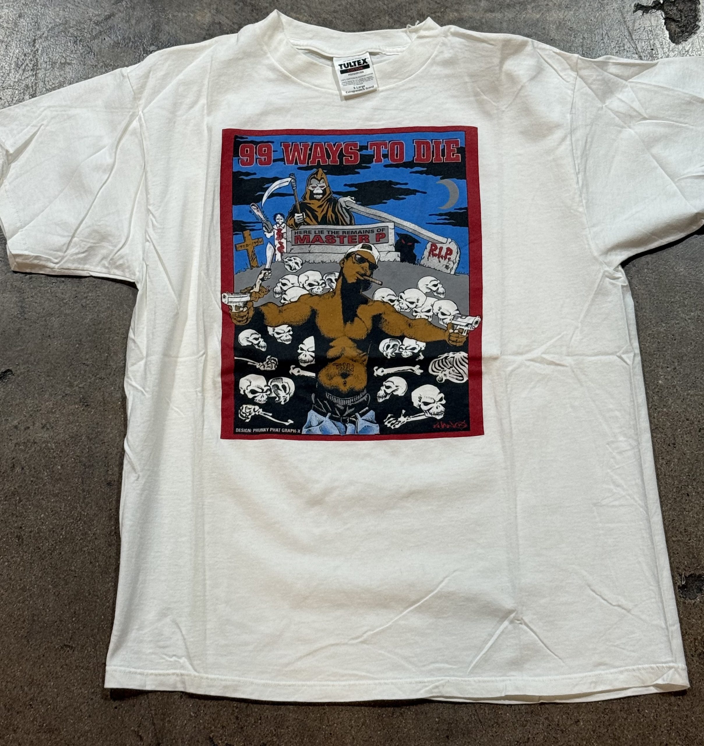 Vintage 1996 Master P "99 Ways to Die" Official No Limit Records Promo T-Shirt (Deadstock / Chuck’s Vault)