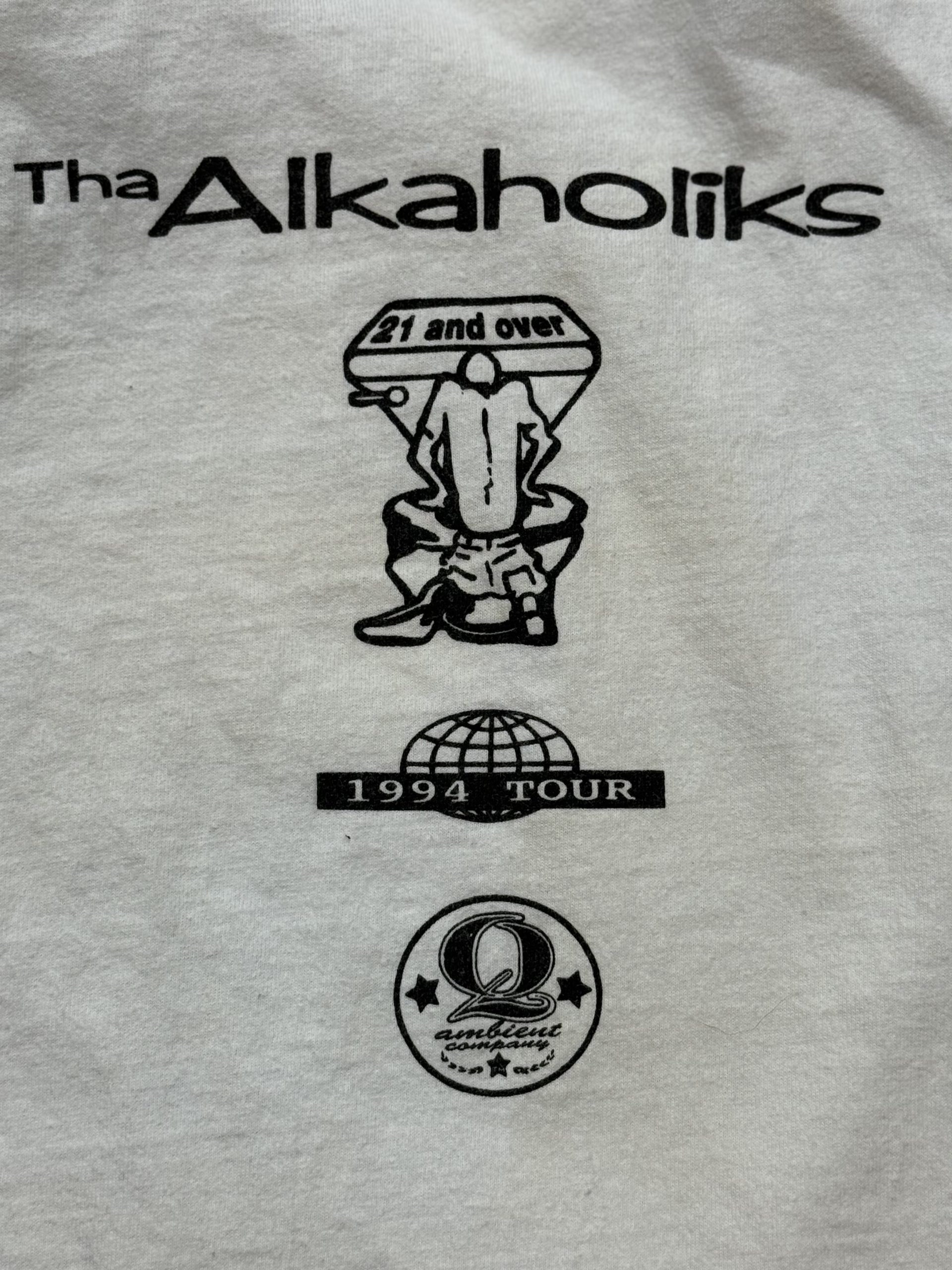 Vintage 1994 Tha Alkaholiks "21 and Over" Tour T-Shirt (Chuck’s Vault / Museum Grade) - Image 2