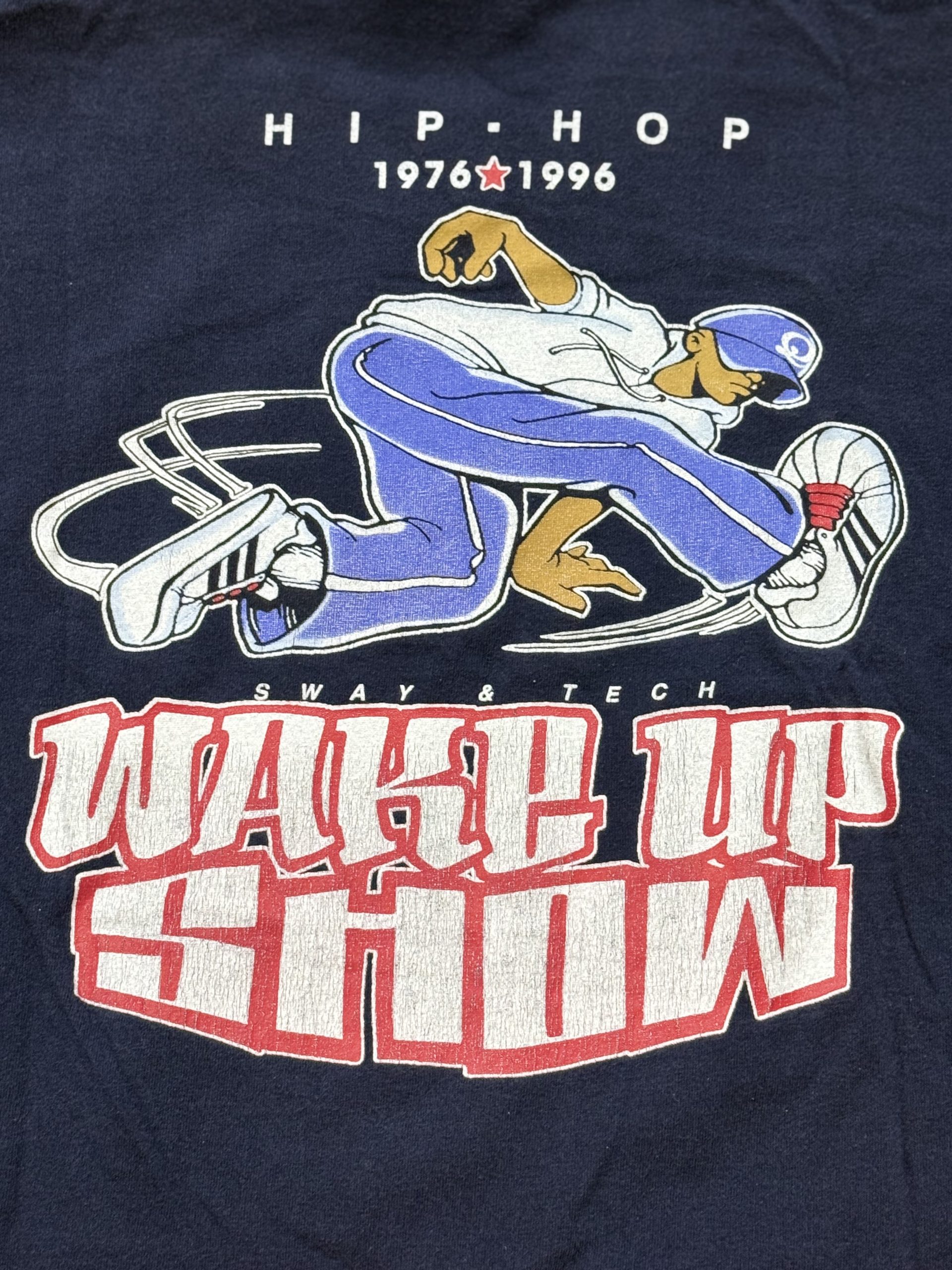 Vintage 1996 Sway & Tech / Wake Up Show "Hip-Hop 20th Anniversary" T-Shirt - Image 3