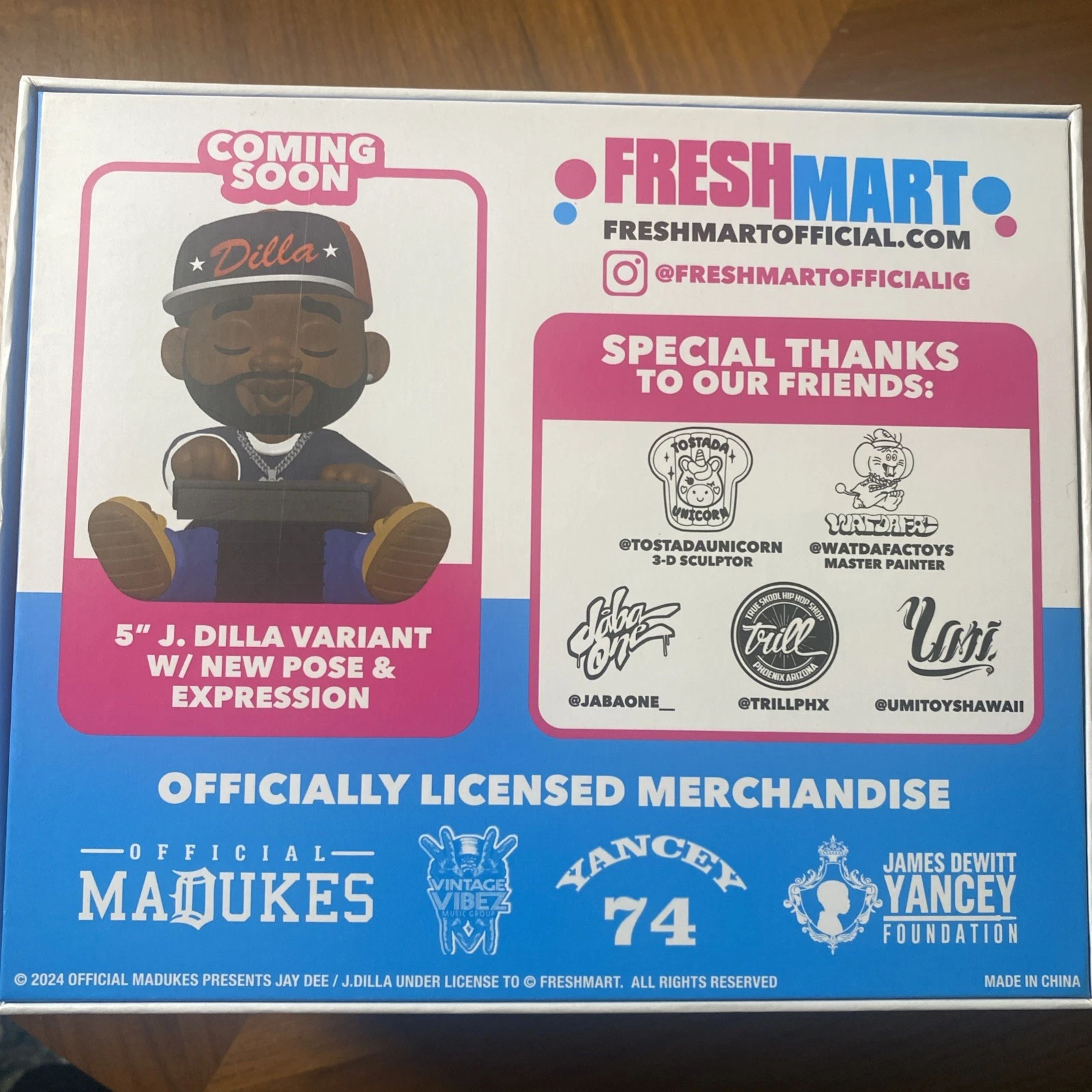 J. Dilla x Freshmart “Ma Dukes” Vinyl Figure – Donut Color Variant - Image 2